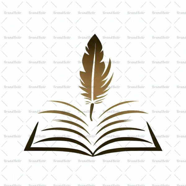 Offenes Buch und Feder